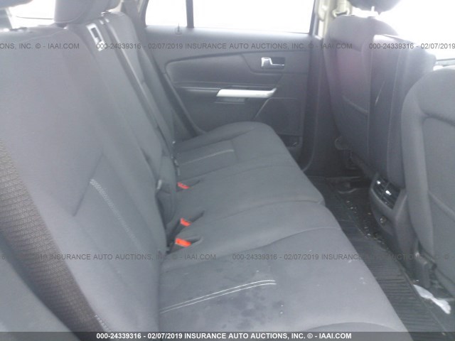 2FMDK3GC8DBC54004 - 2013 FORD EDGE SE SILVER photo 8