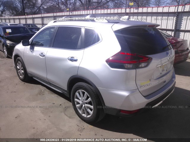 JN8AT2MT5JW454677 - 2018 NISSAN ROGUE S/SL/SV SILVER photo 3