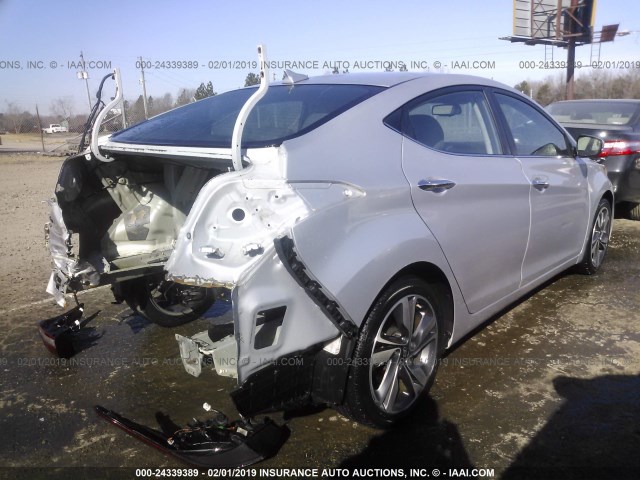 KMHDH4AE5EU172046 - 2014 HYUNDAI ELANTRA SE/SPORT/LIMITED SILVER photo 4