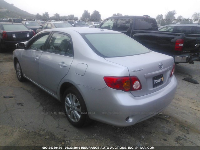 1NXBU4EE7AZ337702 - 2010 TOYOTA COROLLA S/LE/XLE GRAY photo 3