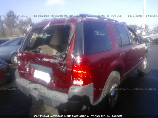 1FMZU62E64ZB13665 - 2004 FORD EXPLORER XLS/XLS SPORT RED photo 4