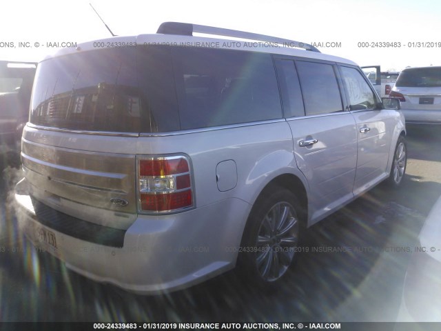 2FMHK6DT6JBA21063 - 2018 FORD FLEX LIMITED WHITE photo 4