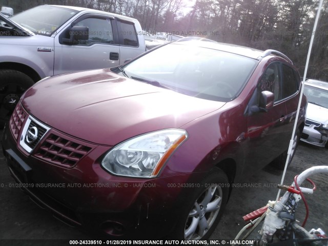 JN8AS58V89W162937 - 2009 NISSAN ROGUE S/SL RED photo 2