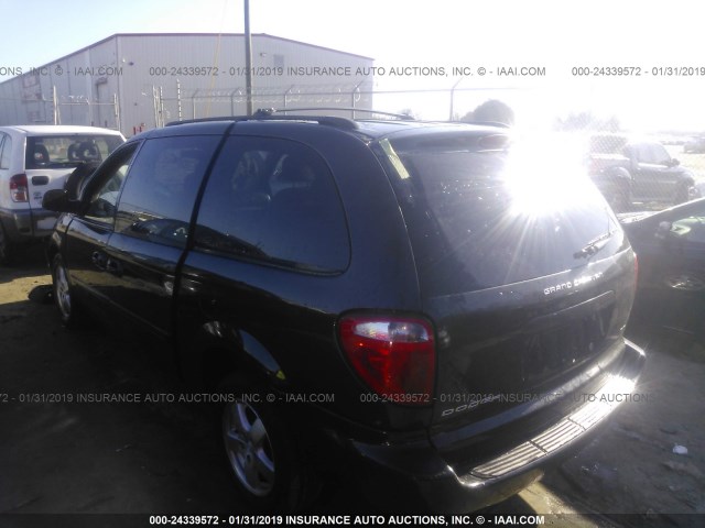 2D4GP44L57R119879 - 2007 DODGE GRAND CARAVAN SXT BLACK photo 3