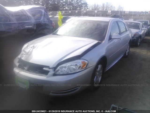 2G1WB5E34G1153623 - 2016 CHEVROLET IMPALA LIMITED LT SILVER photo 2