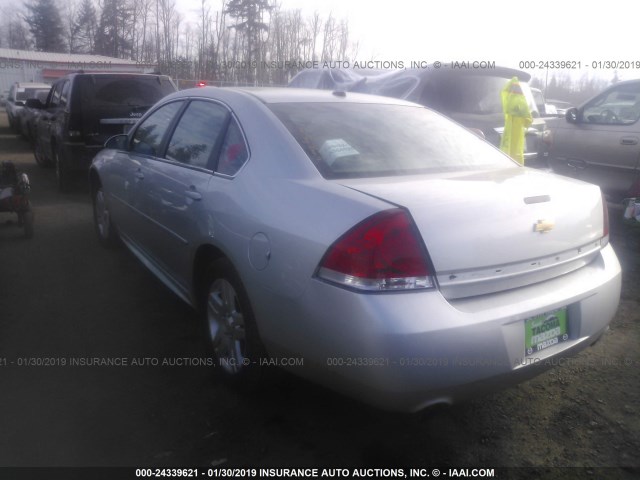 2G1WB5E34G1153623 - 2016 CHEVROLET IMPALA LIMITED LT SILVER photo 3