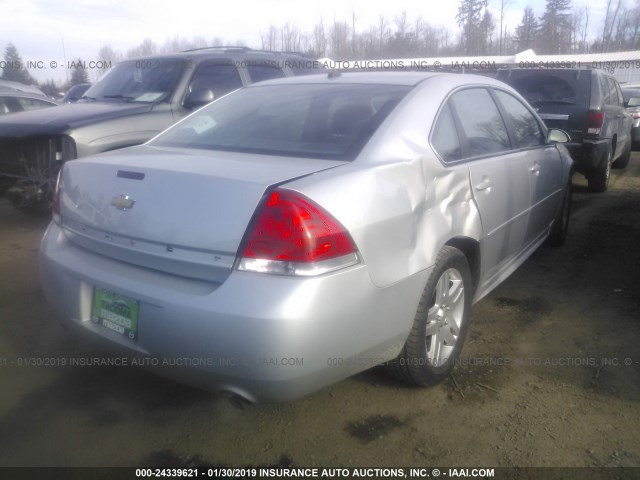 2G1WB5E34G1153623 - 2016 CHEVROLET IMPALA LIMITED LT SILVER photo 4