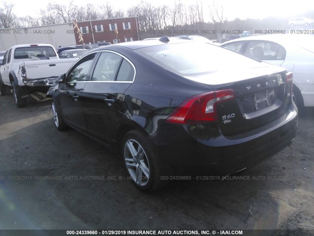 YV140MFBXF2300444 - 2015 VOLVO S60 PREMIER BLACK photo 3