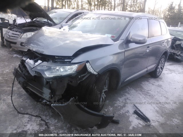 JA4AZ3A37HZ003225 - 2017 MITSUBISHI OUTLANDER SE/SEL GRAY photo 2