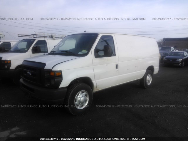 1FTSE3EL7BDB35387 - 2011 FORD ECONOLINE E350 SUPER DUTY VAN WHITE photo 2