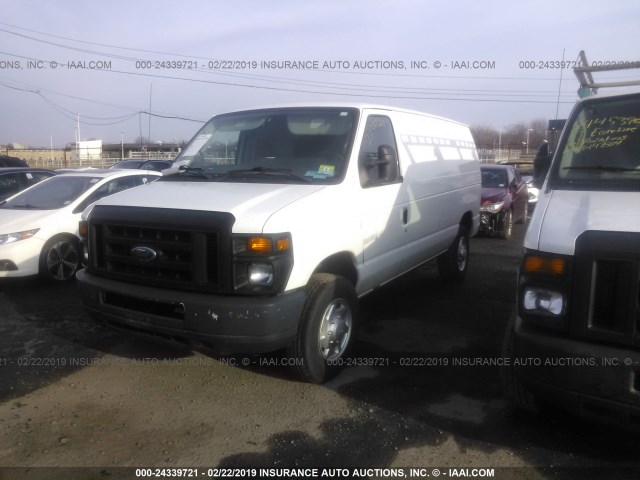 1FTSE3EL9BDB35388 - 2011 FORD ECONOLINE E350 SUPER DUTY VAN WHITE photo 2