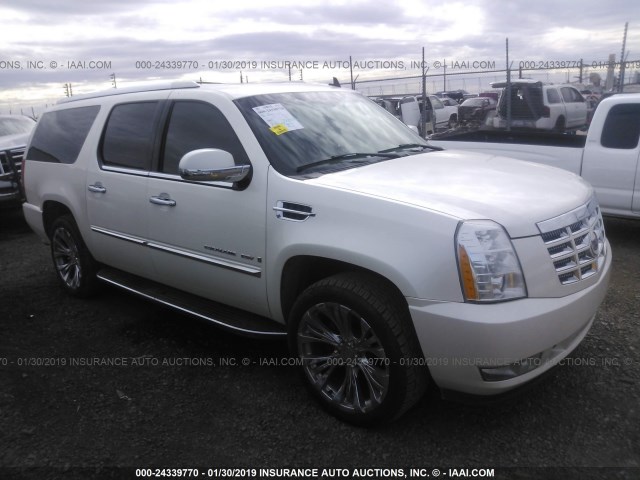 1GYFK66838R125709 - 2008 CADILLAC ESCALADE ESV WHITE photo 1