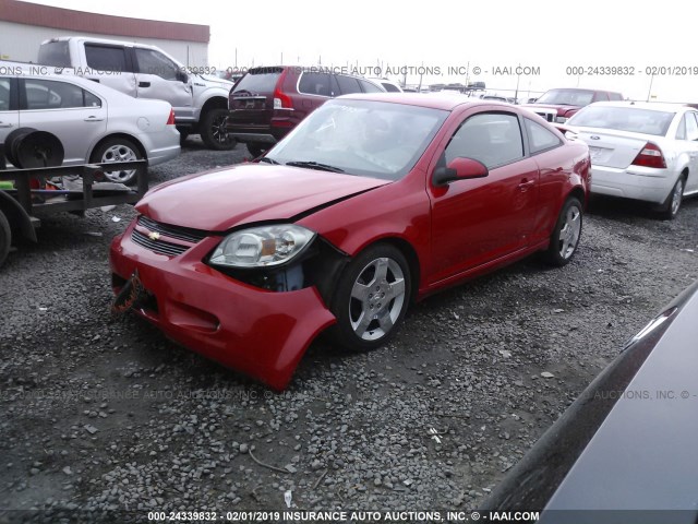 1G1AF1F50A7180884 - 2010 CHEVROLET COBALT 2LT RED photo 2