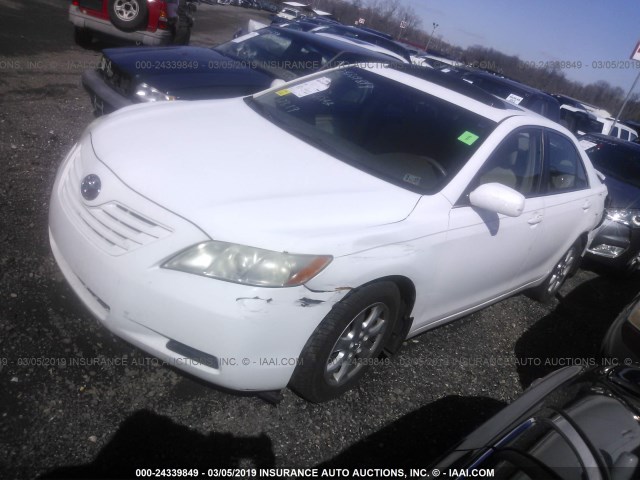 4T1BE46K68U777289 - 2008 TOYOTA CAMRY CE/LE/XLE/SE WHITE photo 2