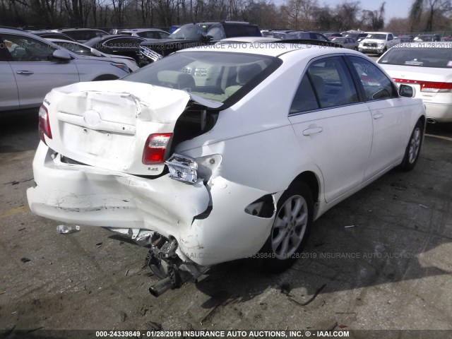 4T1BE46K68U777289 - 2008 TOYOTA CAMRY CE/LE/XLE/SE WHITE photo 4
