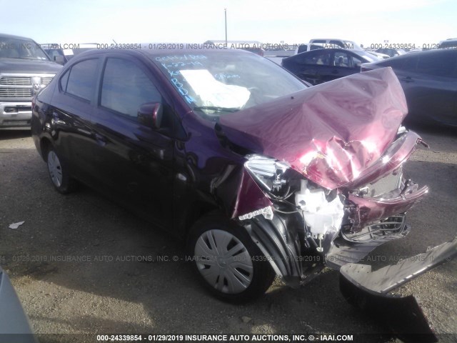 ML32F3FJ6JHF07373 - 2018 MITSUBISHI MIRAGE G4 ES Фиолетовый фото 1