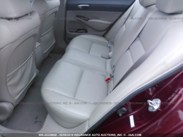 19XFA1F57BE005612 - 2011 HONDA CIVIC LX RED photo 8