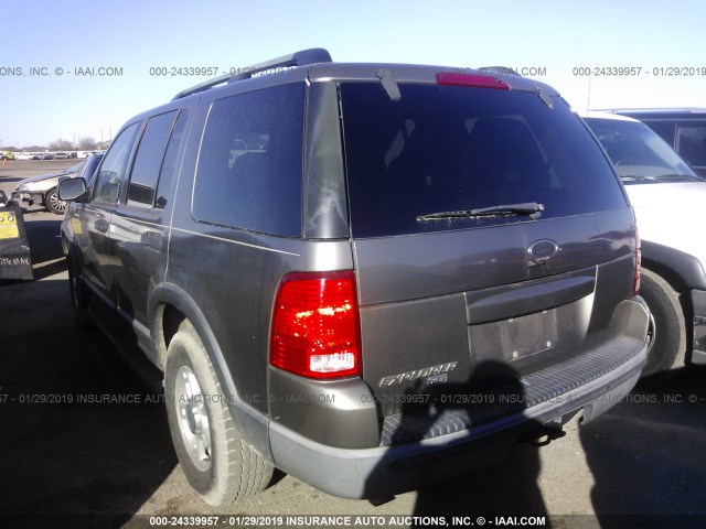 1FMZU63K23ZB24410 - 2003 FORD EXPLORER XLT/XLT SPORT/NBX Մոխրագույն լուսանկար 3