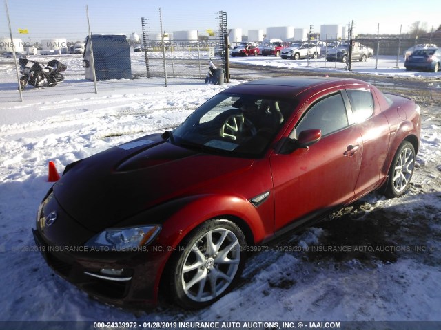 JM1FE174790402847 - 2009 MAZDA RX8 RED photo 2