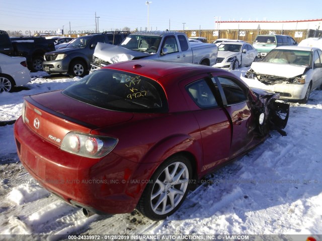 JM1FE174790402847 - 2009 MAZDA RX8 RED photo 4