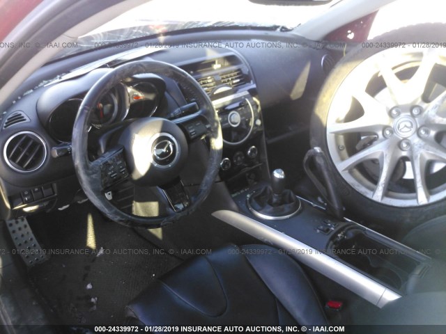 JM1FE174790402847 - 2009 MAZDA RX8 RED photo 5