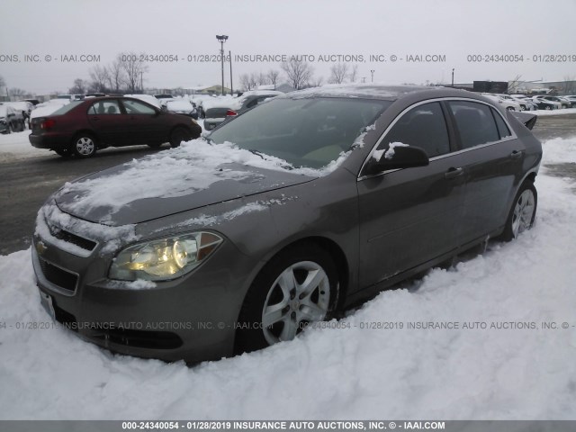 1G1ZB5E18BF233715 - 2011 CHEVROLET MALIBU LS BROWN photo 2