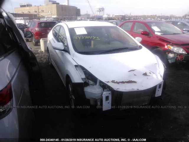 5NPDH4AEXDH356203 - 2013 HYUNDAI ELANTRA GLS/LIMITED WHITE photo 1