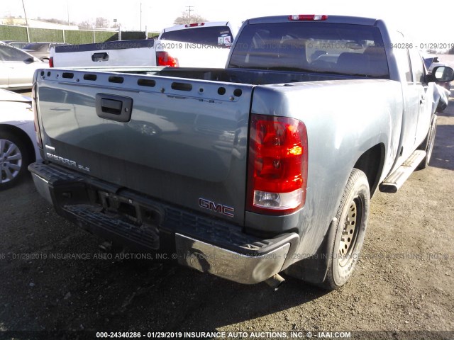 1GTR1VE08BZ129287 - 2011 GMC SIERRA C1500 SLE TEAL photo 4