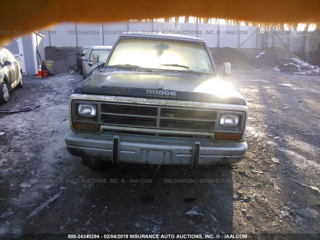 1B7HW14T3GS055939 - 1986 DODGE W-SERIES W150 BLUE photo 6