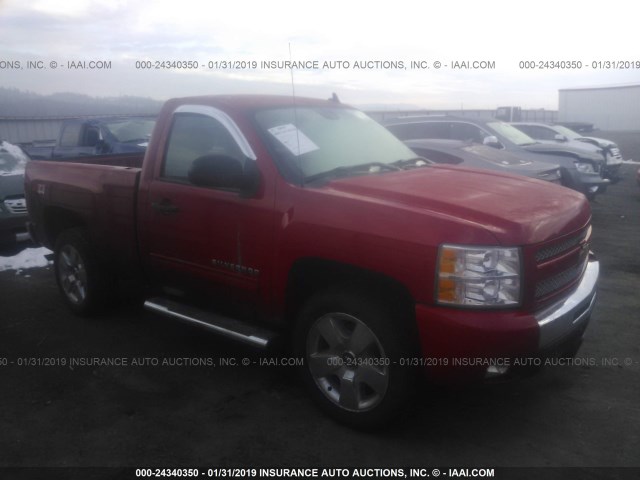 1GCNKSE0XBZ424790 - 2011 CHEVROLET SILVERADO K1500 LT RED photo 1