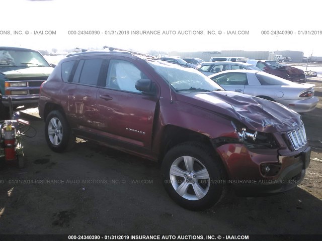 1C4NJDBB0GD780738 - 2016 JEEP COMPASS SPORT RED photo 1