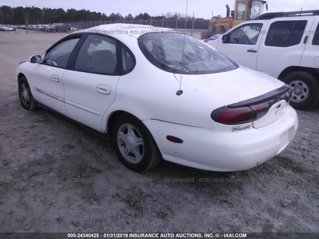 1FAFP53U2XA262839 - 1999 FORD TAURUS SE WHITE photo 3