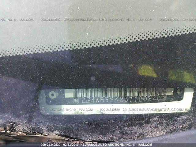 2G4WB52K231120340 - 2003 BUICK REGAL LS WHITE photo 9