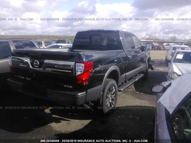 1N6BA1F40JN540620 - 2018 NISSAN TITAN XD SL/PRO-4X/PLAT RESERVE BLACK photo 4