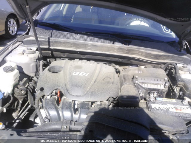 5XXGM4A75FG400276 - 2015 KIA OPTIMA LX GRAY photo 10