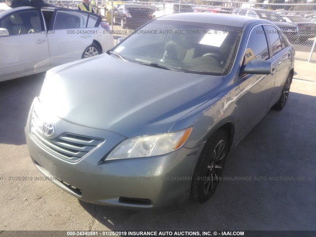 4T1BE46K18U751327 - 2008 TOYOTA CAMRY CE/LE/XLE/SE GREEN photo 2