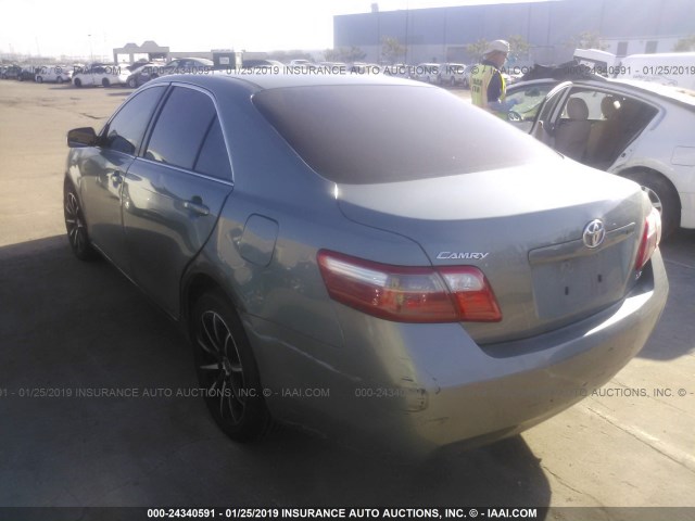 4T1BE46K18U751327 - 2008 TOYOTA CAMRY CE/LE/XLE/SE GREEN photo 3