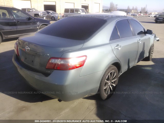 4T1BE46K18U751327 - 2008 TOYOTA CAMRY CE/LE/XLE/SE GREEN photo 4