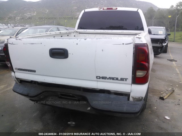 2GCEC19V031410386 - 2003 CHEVROLET SILVERADO C1500 WHITE photo 6