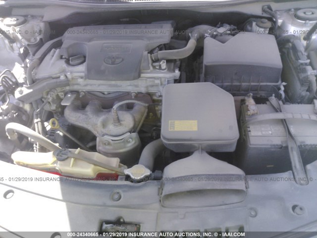 4T1BF1FK0DU208038 - 2013 TOYOTA CAMRY L/SE/LE/XLE 银色 照片 10