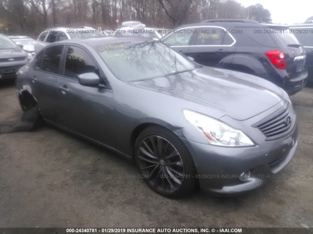 JN1CV6AR1CM673961 - 2012 INFINITI G37 GRAY photo 1