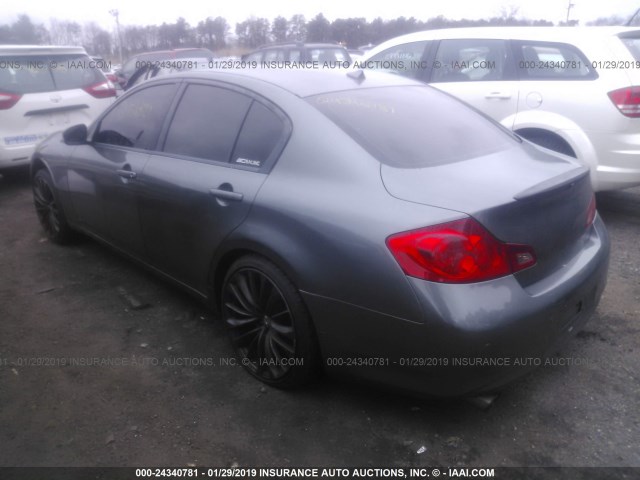 JN1CV6AR1CM673961 - 2012 INFINITI G37 GRAY photo 3