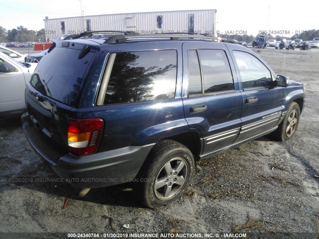 1J4GW48S24C420335 - 2004 JEEP GRAND CHEROKEE LAREDO/COLUMBIA/FREEDOM 深蓝色 照片 4