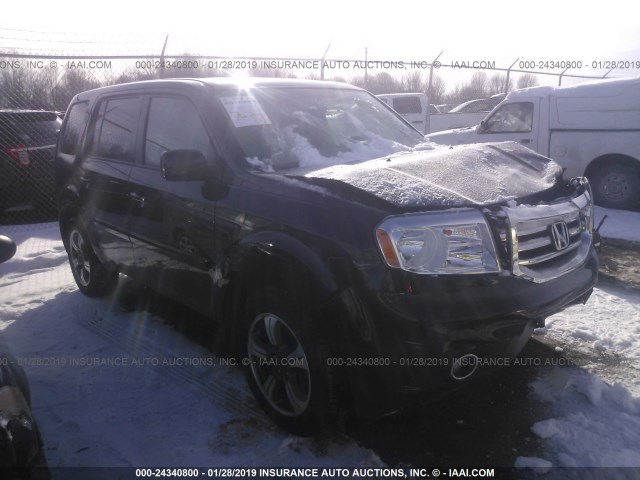 5FNYF4H31FB076375 - 2015 HONDA PILOT SE BLACK photo 1