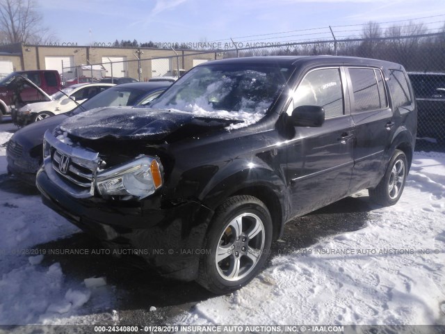 5FNYF4H31FB076375 - 2015 HONDA PILOT SE BLACK photo 2