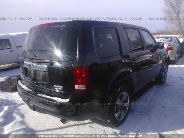 5FNYF4H31FB076375 - 2015 HONDA PILOT SE BLACK photo 4