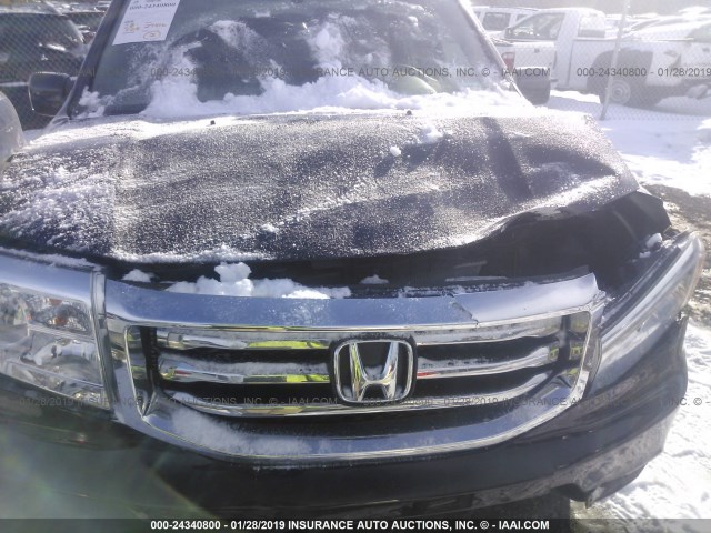 5FNYF4H31FB076375 - 2015 HONDA PILOT SE BLACK photo 6