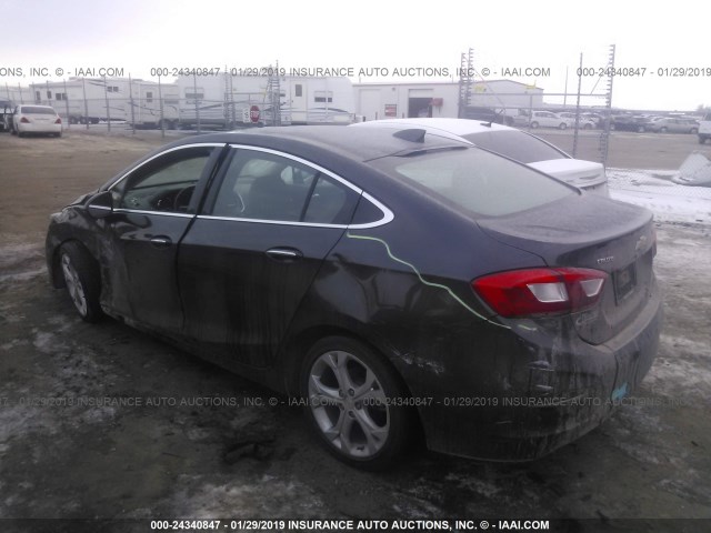 1G1BF5SM0H7259488 - 2017 CHEVROLET CRUZE PREMIER GRAY photo 3