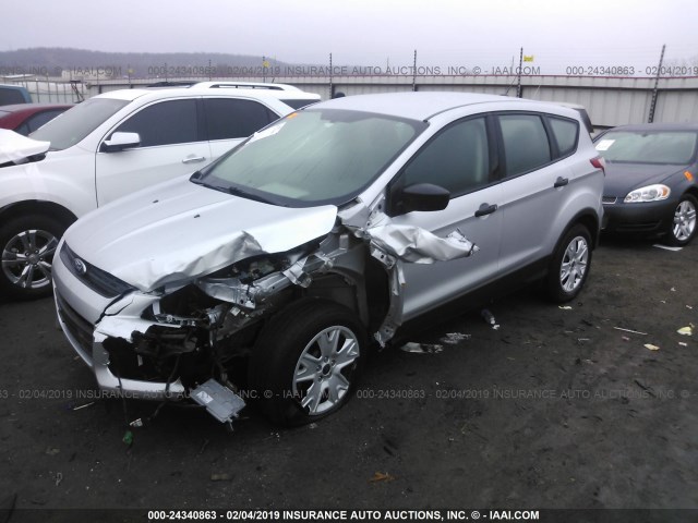 1FMCU0F74EUA61921 - 2014 FORD ESCAPE S SILVER photo 2