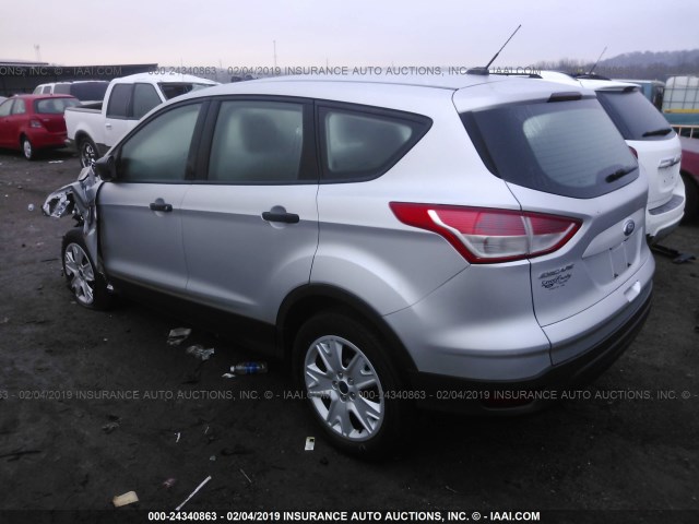 1FMCU0F74EUA61921 - 2014 FORD ESCAPE S SILVER photo 3